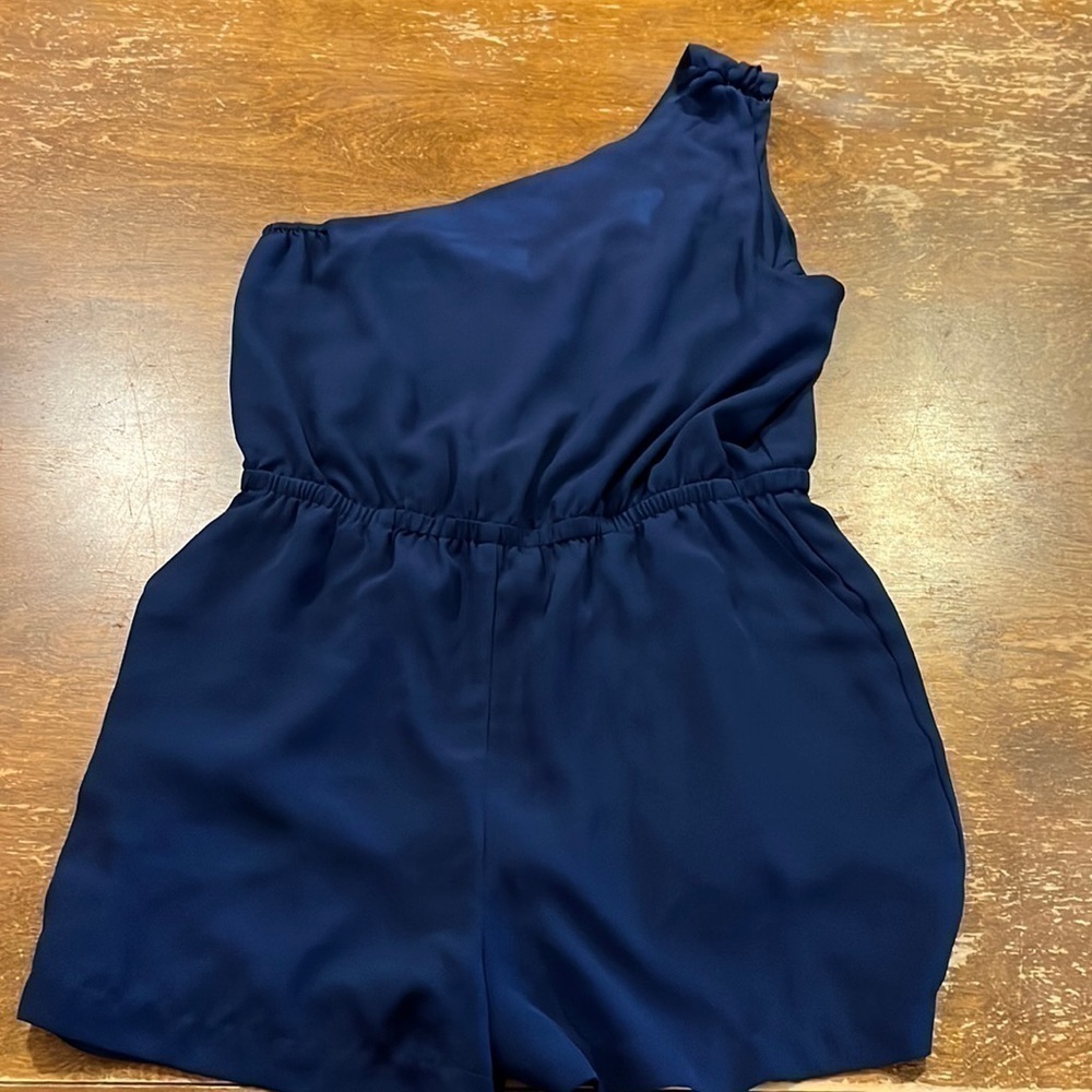 Naked Zebra One Shoulder Romper